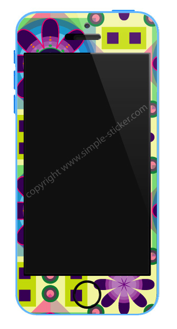 2D Aufkleber/Sticker, Vorderseite für iPhone 5C - simple-sticker.com 2D Aufkleber/Sticker, Vorderseite für iPhone 5C - simple-sticker.com