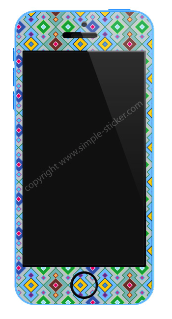 2D Aufkleber/Sticker, Vorderseite für iPhone 5C - simple-sticker.com 2D Aufkleber/Sticker, Vorderseite für iPhone 5C - simple-sticker.com