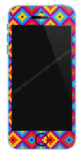 2D Aufkleber/Sticker, Vorderseite für iPhone 5C - simple-sticker.com 2D Aufkleber/Sticker, Vorderseite für iPhone 5C - simple-sticker.com