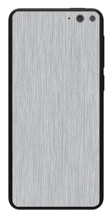 Amazon Fire Phone 3D Aufkleber / Sticker für Rückseite - Gebürsteter Stahl - silber Amazon Fire Phone 3D Aufkleber / Sticker für Rückseite - Gebürsteter Stahl - silber