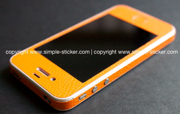 iPhone Aufkleber / Sticker 3D Struktur für iPhone 4/4S/5/5S - simple-sticker.com
