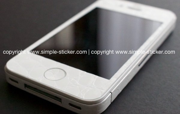 iPhone Aufkleber / Sticker 3D Struktur für iPhone 4/4S/5/5S - Alligator