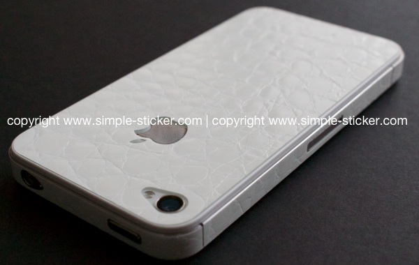 iPhone Aufkleber / Sticker 3D Struktur für iPhone 4/4S/5/5S - Alligator