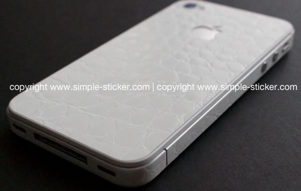 iPhone Aufkleber / Sticker 3D Struktur für iPhone 4/4S/5/5S - Alligator