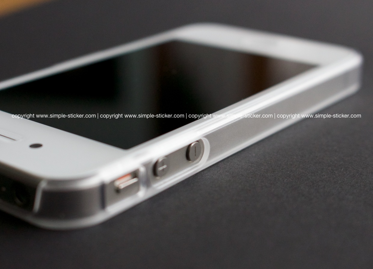 iPhone Bumper transparent, matt für iPhone 4/4S/5/5S - simple-sticker.com