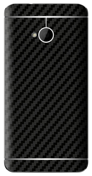 HTC One M7 3D Aufkleber / Sticker für Rückseite - Carbon schwarz HTC One M7 3D Aufkleber / Sticker für Rückseite - Carbon schwarz