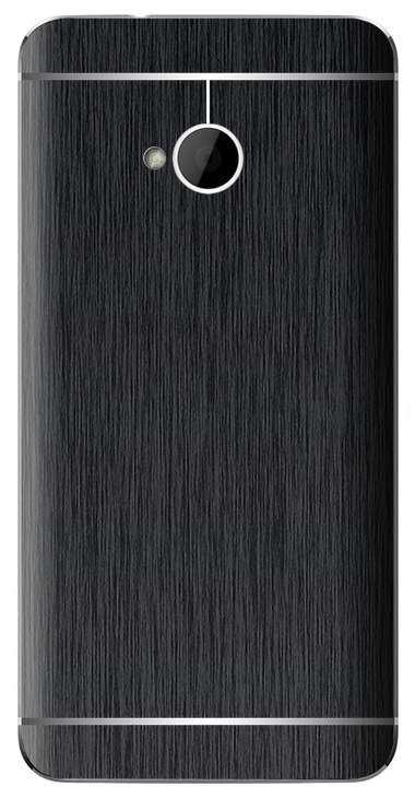 HTC One M7 3D Aufkleber / Sticker für Rückseite - Gebürsteter Stahl - schwarz HTC One M7 3D Aufkleber / Sticker für Rückseite - Gebürsteter Stahl - schwarz