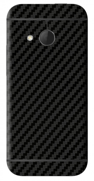HTC One Mini 2 3D Aufkleber / Sticker für Rückseite - Carbon schwarz HTC One Mini 2 3D Aufkleber / Sticker für Rückseite - Carbon schwarz