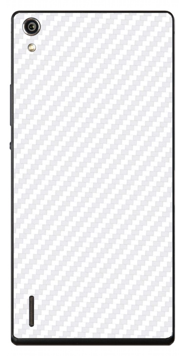 Huawei Ascend P7 3D Aufkleber / Sticker für Rückseite - Carbon weiß Huawei Ascend P7 3D Aufkleber / Sticker für Rückseite - Carbon weiß