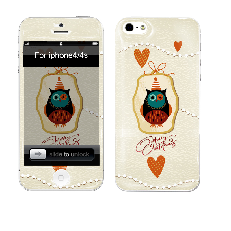 iPhone Aufkleber / Sticker 3D für iPhone 4/4S - Eule iPhone Aufkleber / Sticker 3D für iPhone 4/4S - Eule