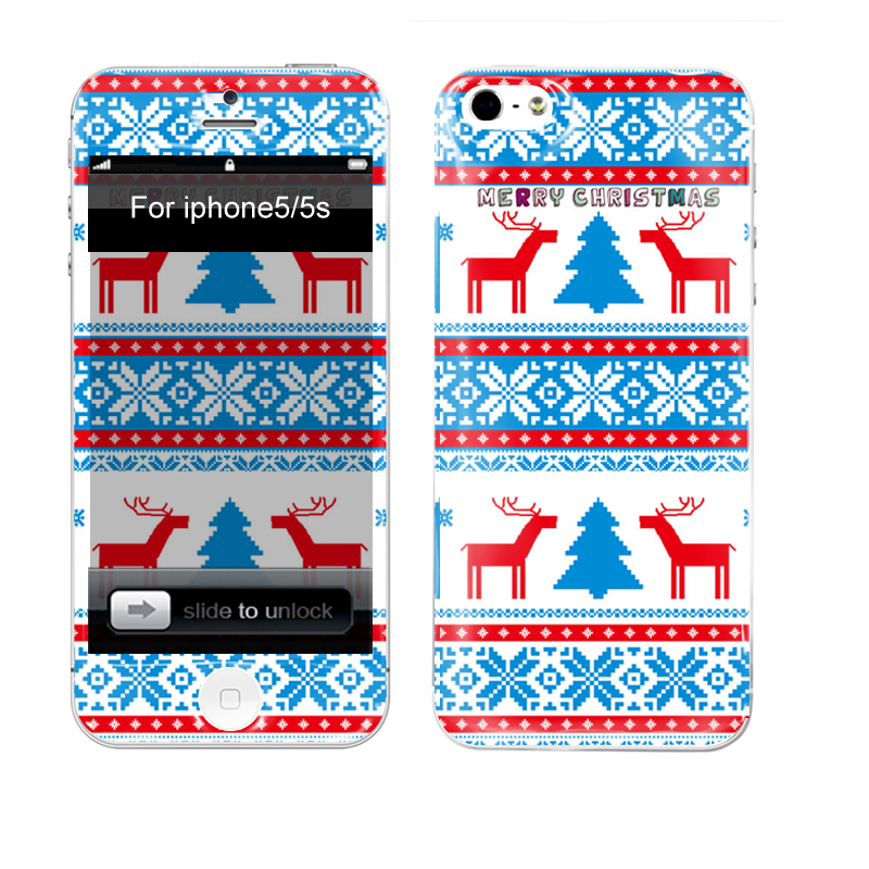 iPhone Aufkleber / Sticker 3D für iPhone 5/5S - Weihnachten