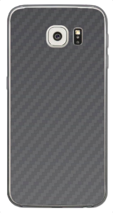 Huawei Ascend P7 3D Aufkleber / Sticker für Rückseite - Carbon grau