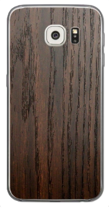 Samsung Galaxy S6 Edge 3D Aufkleber / Sticker für Rückseite - Holz braun Samsung Galaxy S6 Edge 3D Aufkleber / Sticker für Rückseite - Holz braun