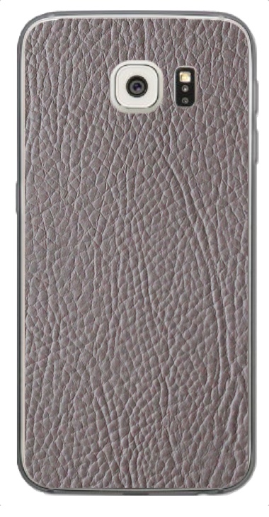 Samsung Galaxy S6 Edge 3D Aufkleber / Sticker für Rückseite - Leder. Grau Samsung Galaxy S6 Edge 3D Aufkleber / Sticker für Rückseite - Leder. Grau