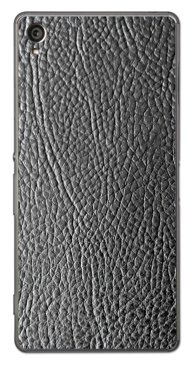 Sony Xperia Z1 3D Aufkleber / Sticker für Rückseite - Schwarzes Leder Sony Xperia Z1 3D Aufkleber / Sticker für Rückseite - Schwarzes Leder