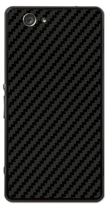 Sony Xperia Z1 Compact 3D Aufkleber / Sticker für Rückseite - Carbon schwarz Sony Xperia Z1 Compact 3D Aufkleber / Sticker für Rückseite - Carbon schwarz