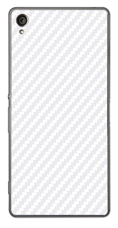Sony Xperia Z3 3D Aufkleber / Sticker für Rückseite - Carbon weiß Sony Xperia Z3 3D Aufkleber / Sticker für Rückseite - Carbon weiß