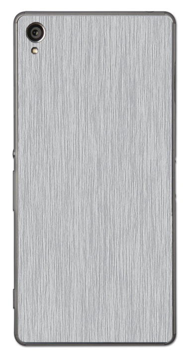 Sony Xperia Z3 3D Aufkleber / Sticker für Rückseite - Gebürsteter Stahl - silber Sony Xperia Z3 3D Aufkleber / Sticker für Rückseite - Gebürsteter Stahl - silber