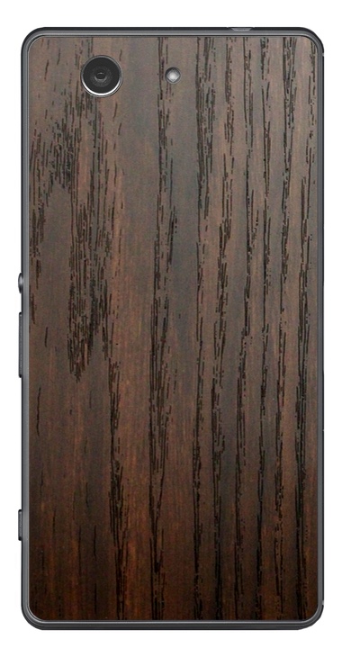 Sony Xperia Z3 Compact 3D Aufkleber / Sticker für Rückseite - Holz braun Sony Xperia Z3 Compact 3D Aufkleber / Sticker für Rückseite - Holz braun