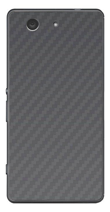 Sony Xperia Z3 Compact 3D Aufkleber / Sticker für Rückseite - Carbon grau Sony Xperia Z3 Compact 3D Aufkleber / Sticker für Rückseite - Carbon grau