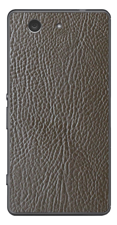 Sony Xperia Z3 Compact 3D Aufkleber / Sticker für Rückseite - Braunes Leder Sony Xperia Z3 Compact 3D Aufkleber / Sticker für Rückseite - Braunes Leder