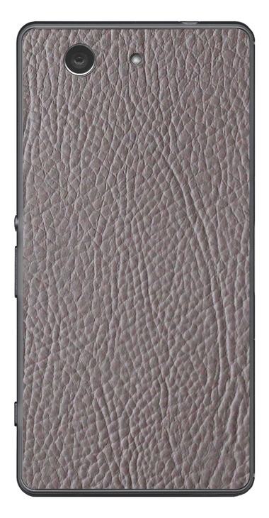 Sony Xperia Z3 Compact 3D Aufkleber / Sticker für Rückseite - Leder. Grau Sony Xperia Z3 Compact 3D Aufkleber / Sticker für Rückseite - Leder. Grau