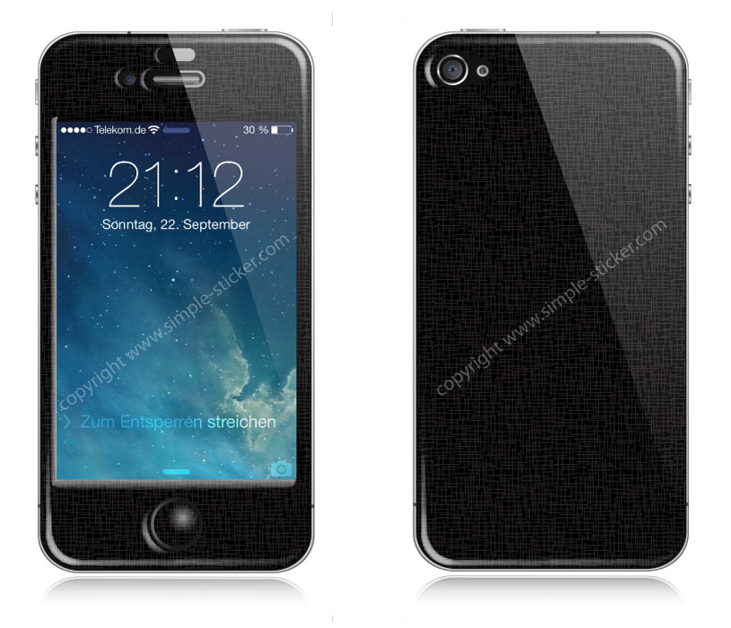 iPhone Aufkleber / Sticker 3D für iPhone 4/4S - simple-sticker.com