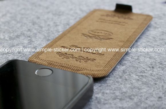 iPhone Schutzhülle / Case für iPhone 5/5S - Schwarze iPhone schutzhülle in Lederoptik