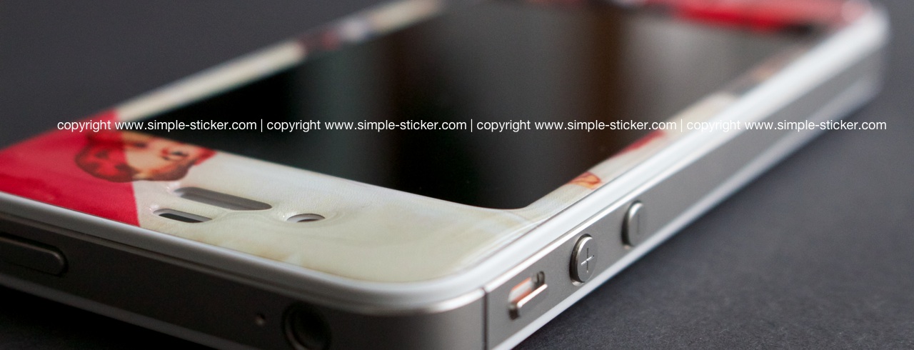iPhone Aufkleber / Sticker 3D für iPhone 4/4S - Pin Up Girl