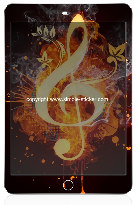 iPad mini Vollverklebung. Geeignet für iPad mini (Retina) Wi-Fi. - Magic Music Cleaf