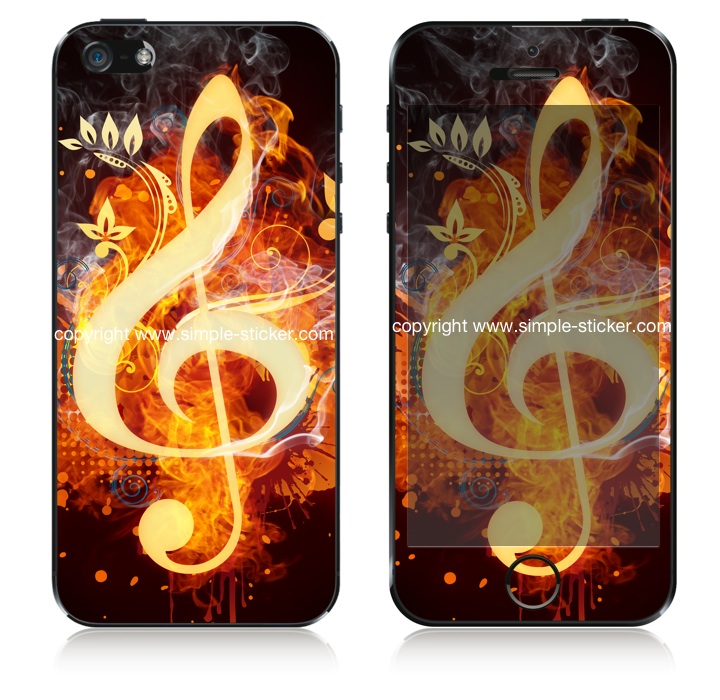 iPhone Aufkleber / Sticker für iPhone 4/4S/5/5S - Magic Music Cleaf iPhone Aufkleber / Sticker für iPhone 4/4S/5/5S - Magic Music Cleaf