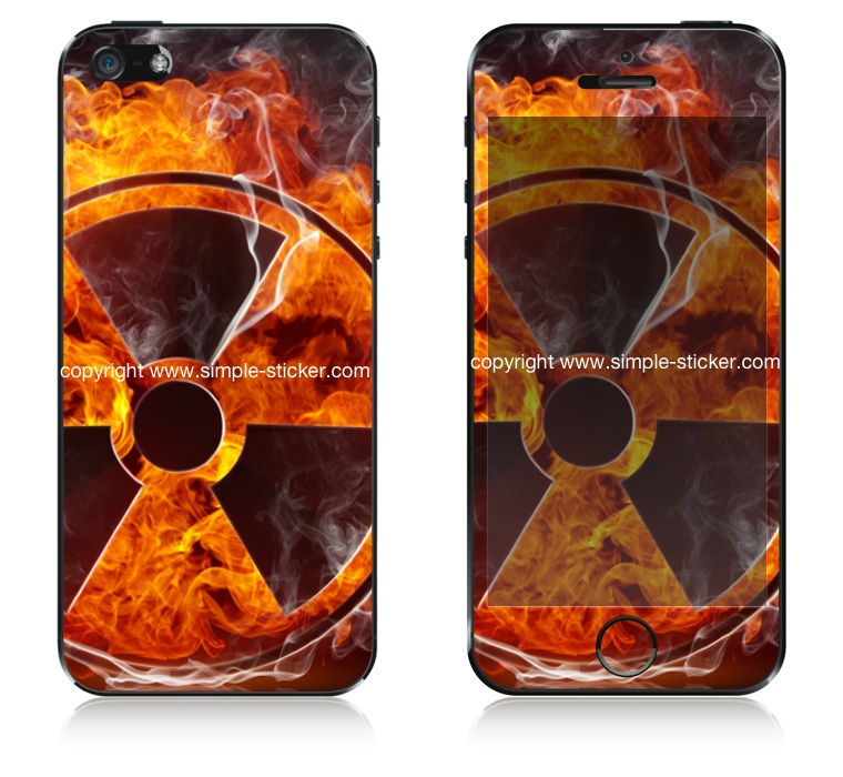 iPhone Aufkleber / Sticker für iPhone 4/4S/5/5S - Radiation iPhone Aufkleber / Sticker für iPhone 4/4S/5/5S - Radiation