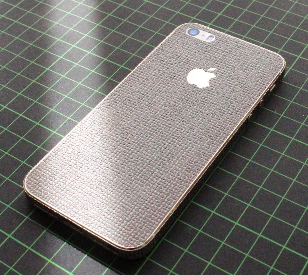iPhone Aufkleber / Sticker 3D Struktur für iPhone 4/4S/5/5S - Leine, beige, hell