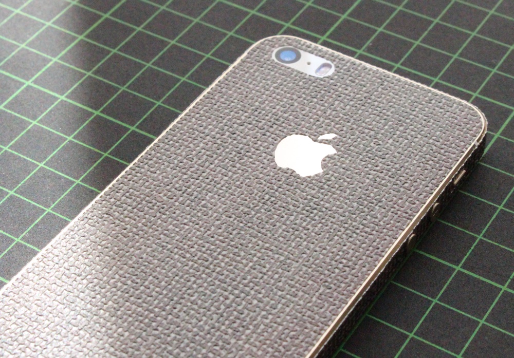 iPhone Aufkleber / Sticker 3D Struktur für iPhone 4/4S/5/5S - Leine, beige, hell
