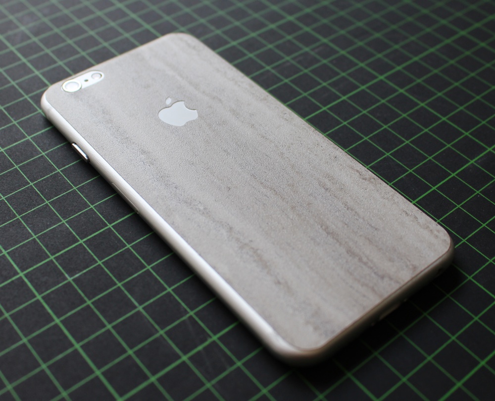 iPhone 6 / 6S / 6 Plus / 6S Plus / 7 Aufkleber / Sticker / Skin. 3D Aufkleber für die Rückseite. - Beton