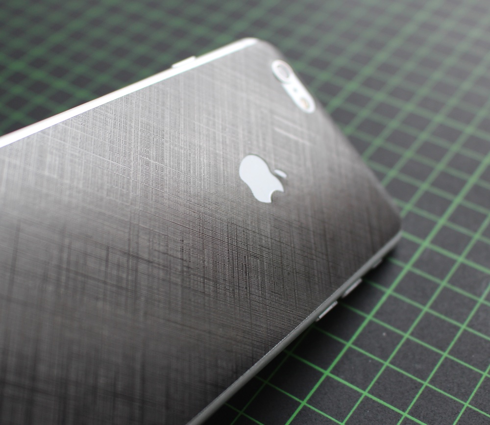 iPhone 6 / 6S / 6 Plus / 6S Plus / 7 Aufkleber / Sticker / Skin. 3D Aufkleber für die Rückseite. - Schraffur
