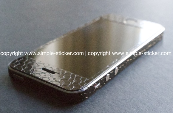 iPhone Aufkleber / Sticker 3D Struktur für iPhone 4/4S/5/5S - Sternzeichen Widder - Sternzeichen