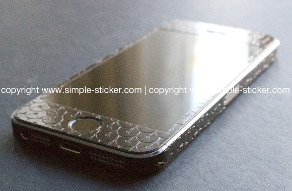 iPhone Aufkleber / Sticker 3D Struktur für iPhone 4/4S/5/5S - Sternzeichen Widder - Sternzeichen
