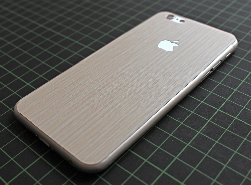 iPhone 6 / 6S / 6 Plus / 6S Plus / 7 Aufkleber / Sticker / Skin. 3D Aufkleber für die Rückseite. - 3D Holz, beige iPhone 6 / 6S / 6 Plus / 6S Plus / 7 Aufkleber / Sticker / Skin. 3D Aufkleber für die Rückseite. - 3D Holz, beige