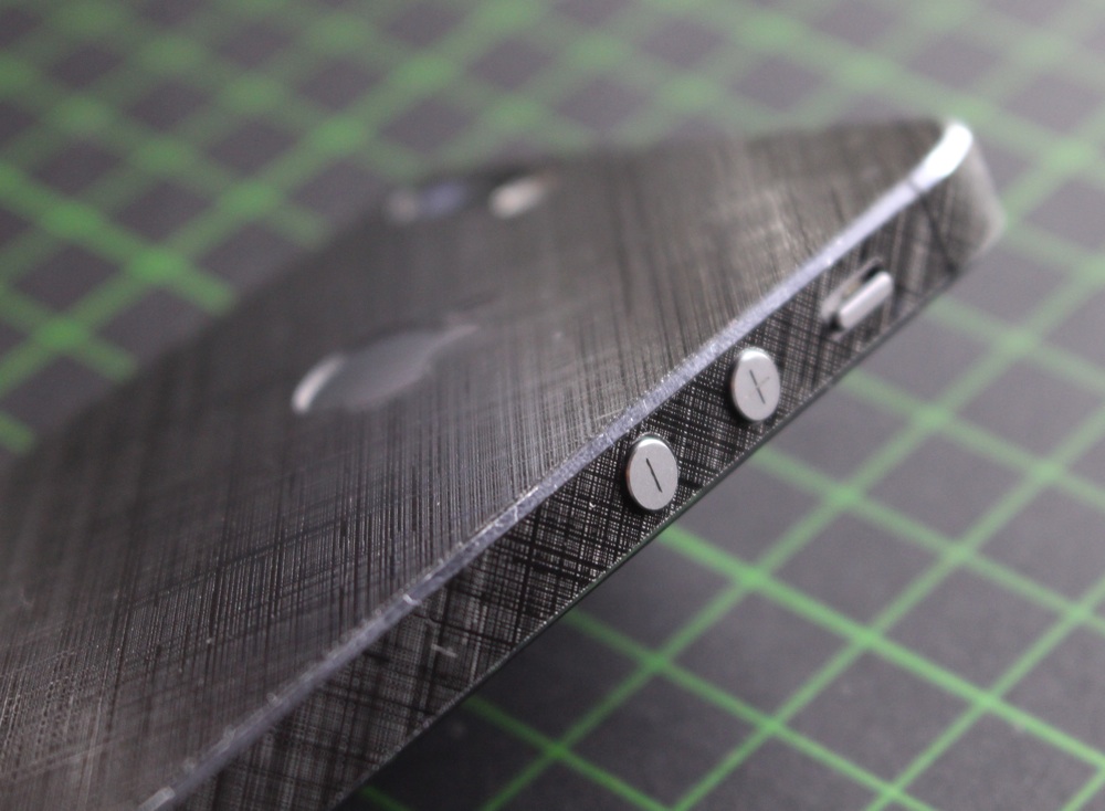 iPhone Aufkleber / Sticker 3D Struktur für iPhone 4/4S/5/5S - Schraffur